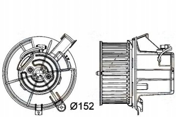 BLOWER FAN BEHR 2048200008 20482002 Part manufacturer Behr Hella Service