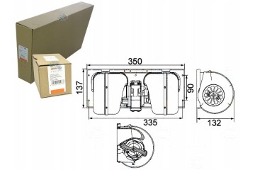 BLOWER FAN BEHR 1672646 1331270 742