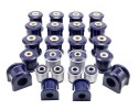 Jeep Wrangler JK polybuch swing arm bushings set front rear