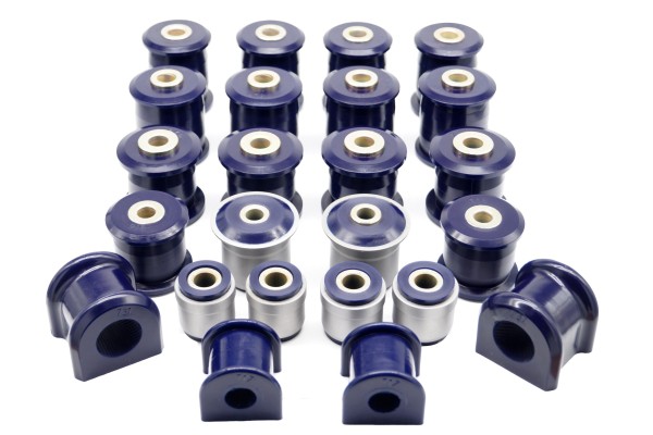 Jeep Wrangler JK polybuch swing arm bushings set front rear