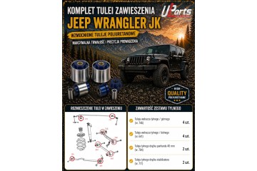 Jeep Wrangler JK polybuch swing arm bushings set front rear Part manufacturer Kalgum