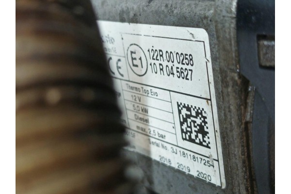 PARKING HEATING 9809034780 Toyota ProAce II 2016 Part manufacturer Toyota OE