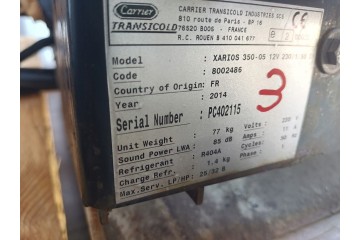 REFRIGERATION UNIT CARRIER XARIOS 350 NO 3 Part manufacturer Carrier