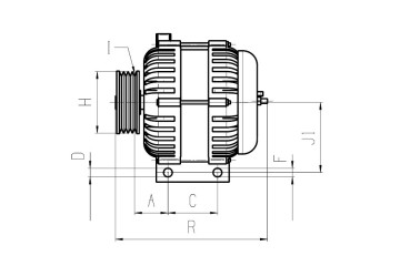 Alternator HC CARGO CAR115606 Catalog number of the part F 032 115 606