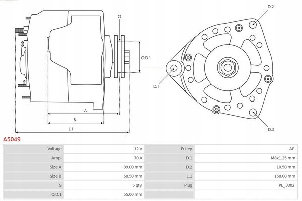Alternador AS-PL A5049PR
