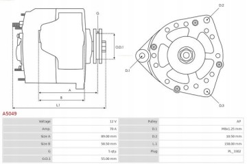 Alternador AS-PL A5049PR