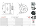 A3461S ALTERNATOR AS PL Alternator charging current 220 A