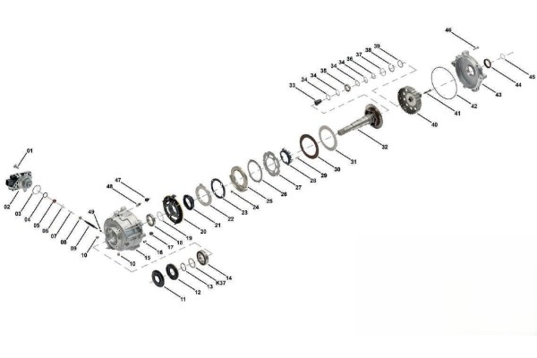 Clutch discs Distribution box Reducer AUDI Q5 quattro Catalog number of the part ACG003011