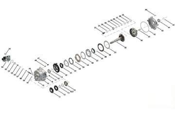 Clutch discs Distribution box Reducer AUDI Q5 quattro Catalog number of the part ACG003011