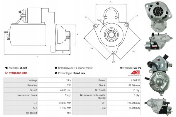 New Starter HITACHI ZW140 4 5 KOMATSU WA120 6B CUMMINS Engine 5 9 Car type passenger cars
