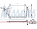 AIR CONDITIONING COOLER NISSENS 940836 Catalog number of the original INFINITI 921003JA0A INFINITI 921003JA0E NISSAN 921003JA0A 