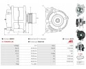 New Alternator CADILLAC DEVILLE 4 6 CADILLAC DEVILLE 4 6 Concours Catalog number of substitutes AD KUHNER 554370RI AS PL ACH9030