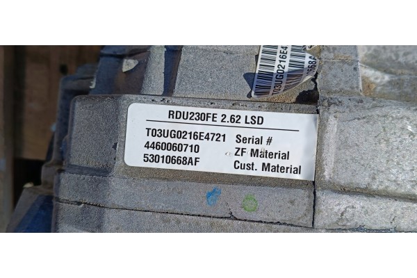 Eje trasero diferencial LSD 2.62 Dodge Charger Challenger 2015-