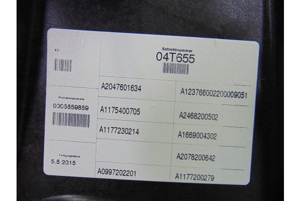 6 PIN ELEVALUNAS DELANTERO DERECHO MERCEDES-BENZ CLASE CLA (BM 117)