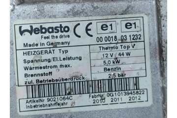 FORD WEBASTO AG9N18K463DA GASOLINA