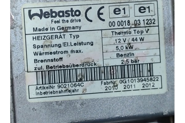 FORD WEBASTO AG9N18K463DA GASOLINA