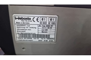 Webasto ogrzewanie postojowe Airtop 2000st 12v 2kw benzyna byna PB benzin Car type 4x4 SUV cargo vans RVs passenger cars