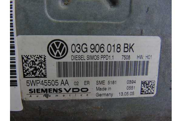 03G906018BK CENTRALITA MOTOR UCE VOLKSWAGEN PASSAT BERLINA (3C2)
