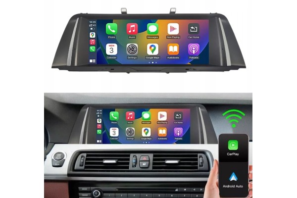 SCREEN ANDROID AUTO CARPLAY IPHONE LINUX FOR BMW F10 F11 SYSTEM NBT