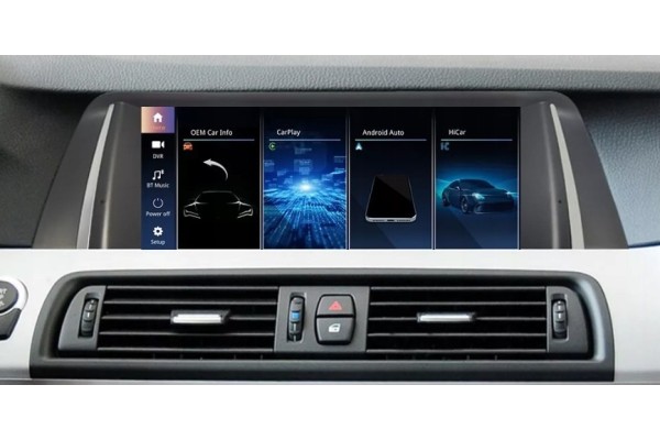 SCREEN ANDROID AUTO CARPLAY IPHONE LINUX FOR BMW F10 F11 SYSTEM NBT Version European