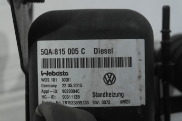 VW AUDI SEAT SKODA WEBASTO HEATING 5QA815005C Part manufacturer Volkswagen OE