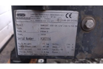 Unidad de Refrigeración Carrier Xarios 350 Nº 925/058
