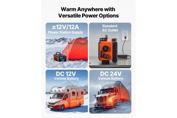 Diesel air heater VEVOR XMZ HTB1 5 8 kW Product weight with unit packaging 9 86 kg