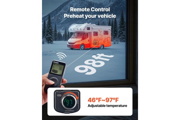 Diesel air heater VEVOR XMZ HTB1 5 8 kW Customs tariff code 84198998