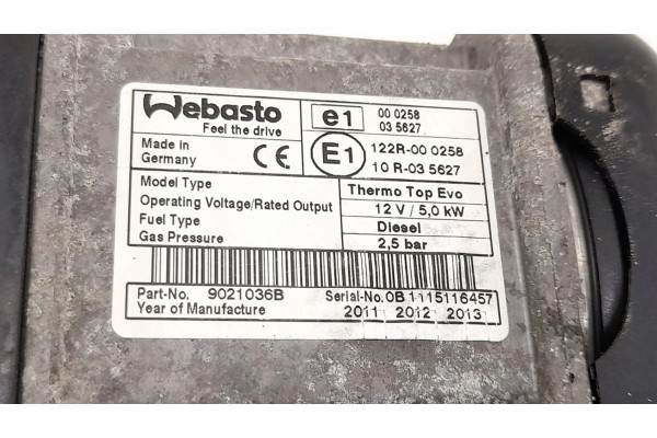 Calefactor estacionario (Webasto) para Mercedes-Benz Clase R W251 - Nú