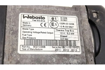 Calefactor estacionario (Webasto) para Mercedes-Benz Clase R W251 - Nú
