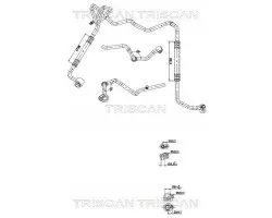 Triscan 9010 29060 Manguera de alta/baja presión, aire acondicionado