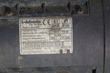 Calefactor estacionario 30KW Webasto GBW 300 CNG 24V