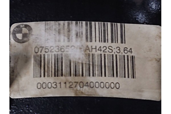 Complete differential BMW X3 E83 3150 7523653 3 64 Quality of parts according to GVO O original with manufacturer s logo OE