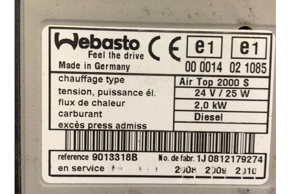 20383404 RENAULT TRUCKS Air heater Catalog number of the original 20383404 7420778965 5001868174 7420864446
