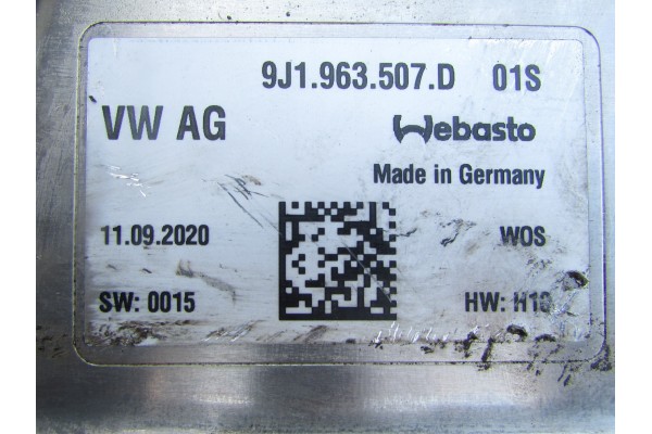 HEATING MODULE PORSCHE TAYCAN 9J1963507D Part manufacturer Porsche OE