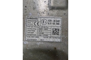 Chrysler Pacifica Hybrid Webasto Battery Heater 9031166H Wrangler GC Catalog number of the part 9031166H