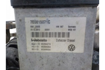 VW T5 TRANSPORTER LIFT 2 0 TDI WEBASTO PARKING HEATER 7E0815071C Quality of parts according to GVO O original with manufacturer 