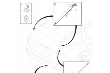 Electric Tailgate Actuators Volvo V60 II 2018 2026 KPL Left Right Installation side left right