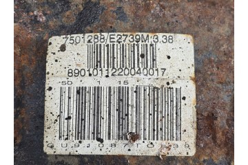 Complete differential BMW 5 E39 3310 7501289 3 38 Quality of parts according to GVO O original with manufacturer s logo OE