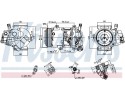 Compresor de aire acondicionado Nissens NIS 890809