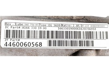 Front Differential Front Mercedes Benz GLE W166 C292 1663301900 Catalog number of substitutes A1663301900