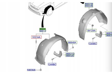 Wheel arch left front KIA ProCeed 20 25