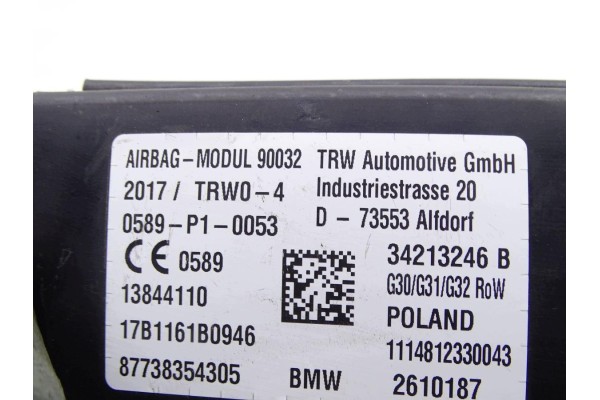 Airbag de asiento izquierdo BMW 5 G30 G31 2017-2024 original nuevo sin