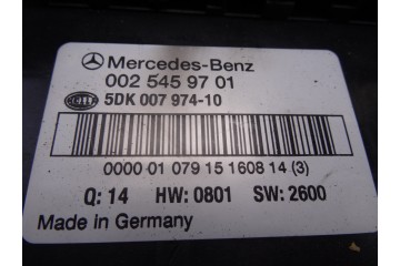0025459701  CAJA RELES / FUSIBLES MERCEDES-BENZ CLASE C (BM 203) BERLINA 270 CDI (203.016) 2001 0025459701 208845 MERCEDES-BENZ 