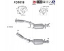 PARTICULATE FILTER FAP DPF FD1018 AS NISSAN Packaging status original