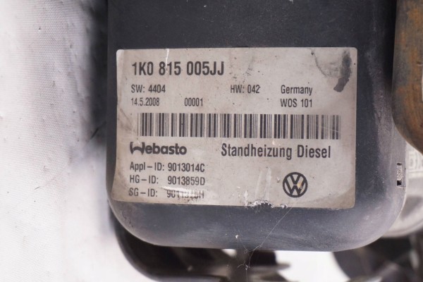 PARKING HEATER WEBASTO VW TOURAN CADDY 1K0815005JJ 9013859D Version European