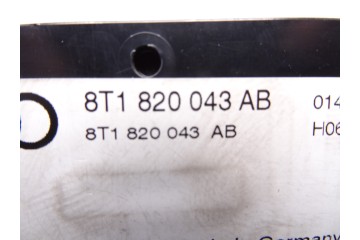 8T1820043AB  MANDO CLIMATIZADOR AUDI A5 COUPE (8T) 2.7 TDI 2008 8T1820043AB 207604 AUDI - 3