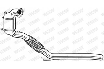 Catalyst WALK28569 WALKER Catalog number of the original AUDI 5Q0254500FX AUDI 5Q0254502X SEAT 5Q0254500FX SEAT 5Q0254502X SKODA