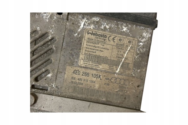 Webasto AUDI 4E0265105K 4.2L Diésel 2007