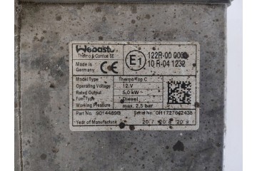 2017 Iveco Daily 6th gene Parking heater Webasto 9014489B Catalog number of the part 9014489B